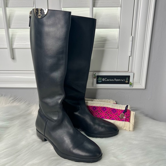 Tory Burch Other - Women’s Tory Burch Sidney Leather Riding Boots Size 9